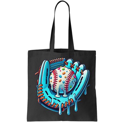 Baseball Drip Design Ice Cream Sprinkles Baseball Player Bag