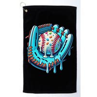Baseball Drip Design Ice Cream Sprinkles Baseball Player Golf Towel