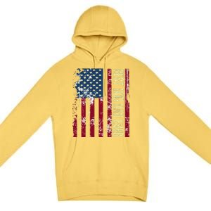 Best Dog Dad Ever Gift American Flag FatherS Day Gift Premium Pullover Hoodie