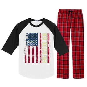 Best Dog Dad Ever Gift American Flag FatherS Day Gift Raglan Sleeve Pajama Set