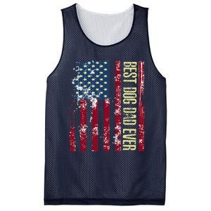 Best Dog Dad Ever Gift American Flag FatherS Day Gift Mesh Reversible Basketball Jersey Tank