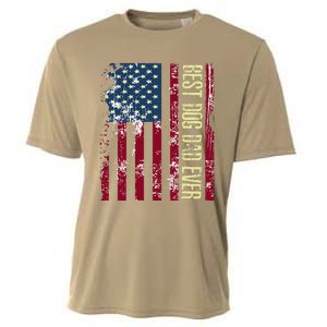 Best Dog Dad Ever Gift American Flag FatherS Day Gift Cooling Performance Crew T-Shirt