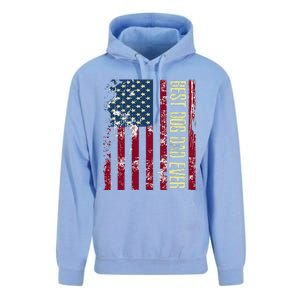 Best Dog Dad Ever Gift American Flag FatherS Day Gift Unisex Surf Hoodie