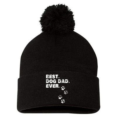 Best Dog Dad Ever Pom Pom 12in Knit Beanie