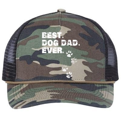 Best Dog Dad Ever Retro Rope Trucker Hat Cap