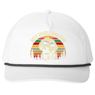 Best Doodle Dad Ever Goldendoodle Dad Snapback Five-Panel Rope Hat