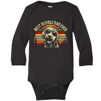 Best Doodle Dad Ever Goldendoodle Dad Baby Long Sleeve Bodysuit