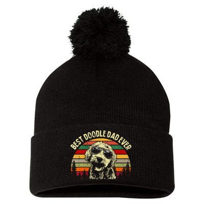 Best Doodle Dad Ever Goldendoodle Dad Pom Pom 12in Knit Beanie