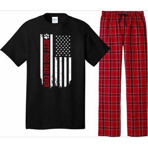 Best Dog Dad Ever American Flag Gift For Best Father Day Gifts Pajama Set