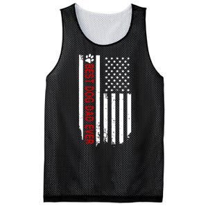 Best Dog Dad Ever American Flag Gift For Best Father Day Gifts Mesh Reversible Basketball Jersey Tank