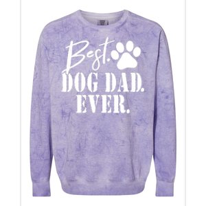 Best Dog Dad Ever Father's Day Gift Colorblast Crewneck Sweatshirt