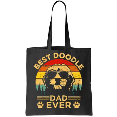 Best Doodle Dad Ever Fathers Day Funny Goldendoodle Dog Gift Tote Bag