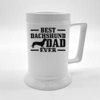 Best Dachshund Dad Ever Wiener Dog Owner Vintage Dachshund Beer Stein