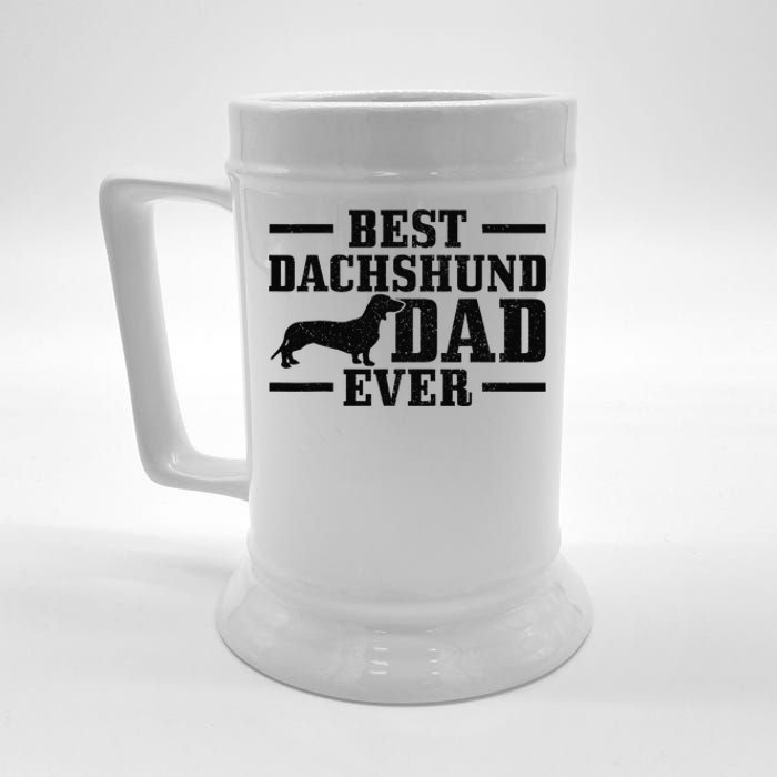 Best Dachshund Dad Ever Wiener Dog Owner Vintage Dachshund Beer Stein