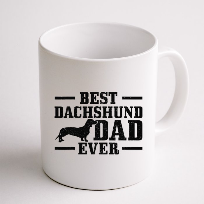 Best Dachshund Dad Ever Wiener Dog Owner Vintage Dachshund Coffee Mug