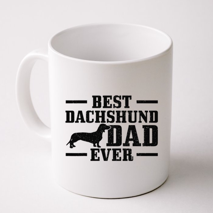 Best Dachshund Dad Ever Wiener Dog Owner Vintage Dachshund Coffee Mug