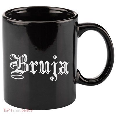 Bruja Dia De Muertos Mexican 11oz C Handle Ceramic Mug