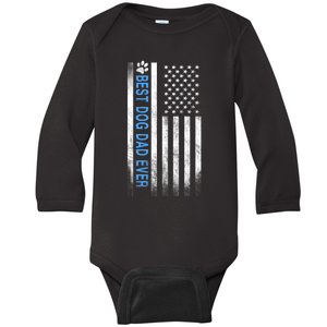 Best Dog Dad Ever Baby Long Sleeve Bodysuit