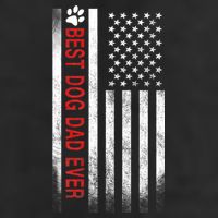 Best Dog Dad Ever American Flag 11oz C Handle Ceramic Mug