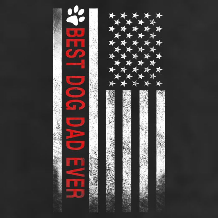 Best Dog Dad Ever American Flag 11oz C Handle Ceramic Mug