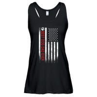 Best Dog Dad Ever American Flag Ladies Essential Flowy Tank