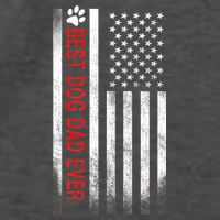 Best Dog Dad Ever American Flag Vector Backpack
