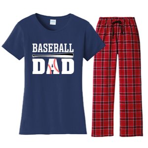 Baseball Dad - Dad Baseball Women's Flannel Pajama Set