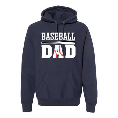 Baseball Dad - Dad Baseball Premium Hoodie