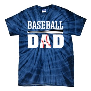 Baseball Dad - Dad Baseball Tie-Dye T-Shirt