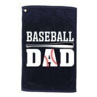 Baseball Dad - Dad Baseball Platinum Collection Golf Towel