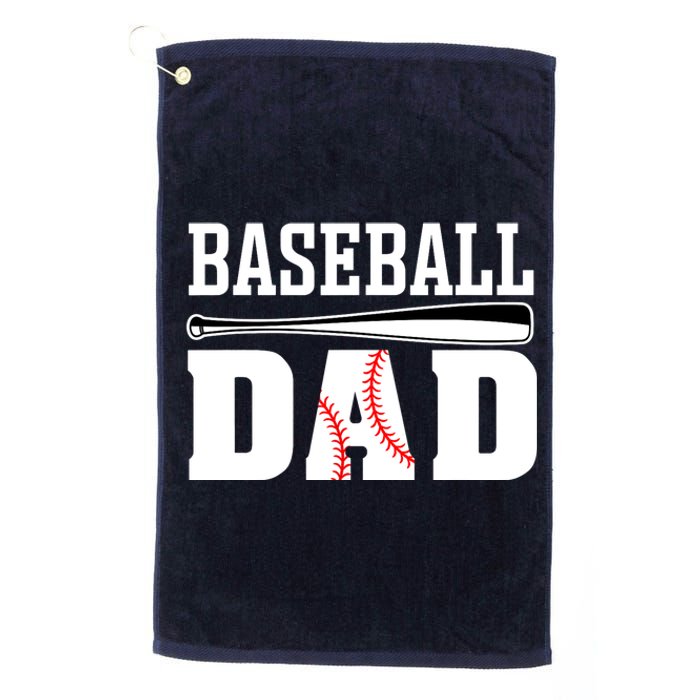 Baseball Dad - Dad Baseball Platinum Collection Golf Towel