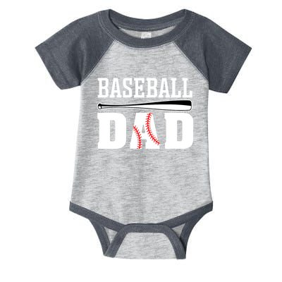 Baseball Dad - Dad Baseball Infant Baby Jersey Bodysuit