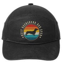 Best Dachshund Dad Ever Funny Doxie Wiener Dog Owner 7-Panel Snapback Hat