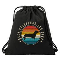Best Dachshund Dad Ever Funny Doxie Wiener Dog Owner Drawstring Bag