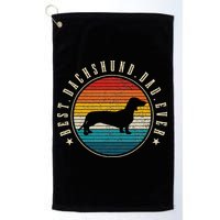 Best Dachshund Dad Ever Funny Doxie Wiener Dog Owner Golf Towel
