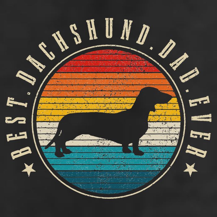 Best Dachshund Dad Ever Funny Doxie Wiener Dog Owner Golf Towel