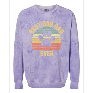 Best Dog Dad Ever Colorblast Crewneck Sweatshirt