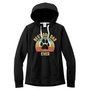 Best Dog Dad Ever Women's Fleece Hoodie