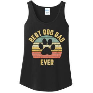 Best Dog Dad Ever Ladies Essential Tank