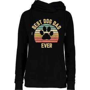 Best Dog Dad Ever Womens Funnel Neck Pullover Hood