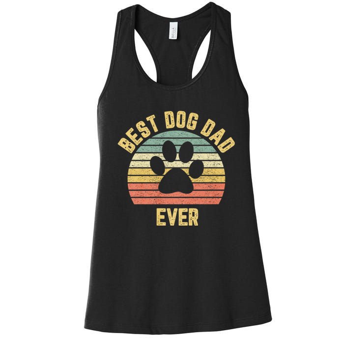 Best Dog Dad Ever Women's Racerback Tank