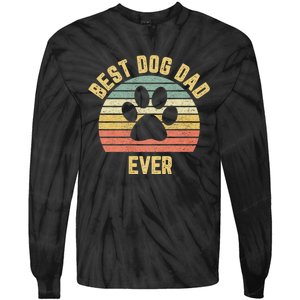 Best Dog Dad Ever Tie-Dye Long Sleeve Shirt