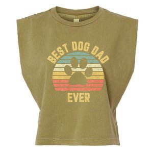 Best Dog Dad Ever Garment-Dyed Women's Muscle Tee