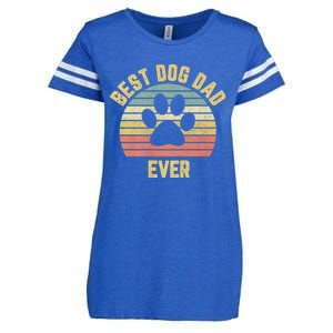 Best Dog Dad Ever Enza Ladies Jersey Football T-Shirt