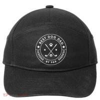 Best Dog Dad By Par For Golfer Funny 7-Panel Snapback Hat