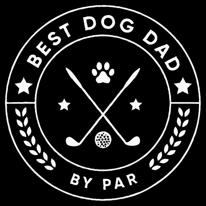 Best Dog Dad By Par For Golfer Funny Flat Bill Trucker Hat