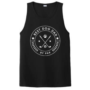 Best Dog Dad By Par For Golfer Funny PosiCharge Competitor Tank