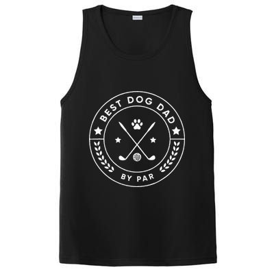 Best Dog Dad By Par For Golfer Funny PosiCharge Competitor Tank