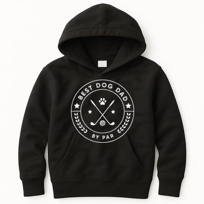 Best Dog Dad By Par For Golfer Funny Kids Hoodie