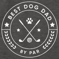 Best Dog Dad By Par For Golfer Funny Vector Backpack